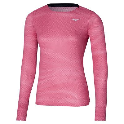 Manga Larga Mizuno Premium AERO LS Tee Mujer - Coral - Chile M789OLQSNG
